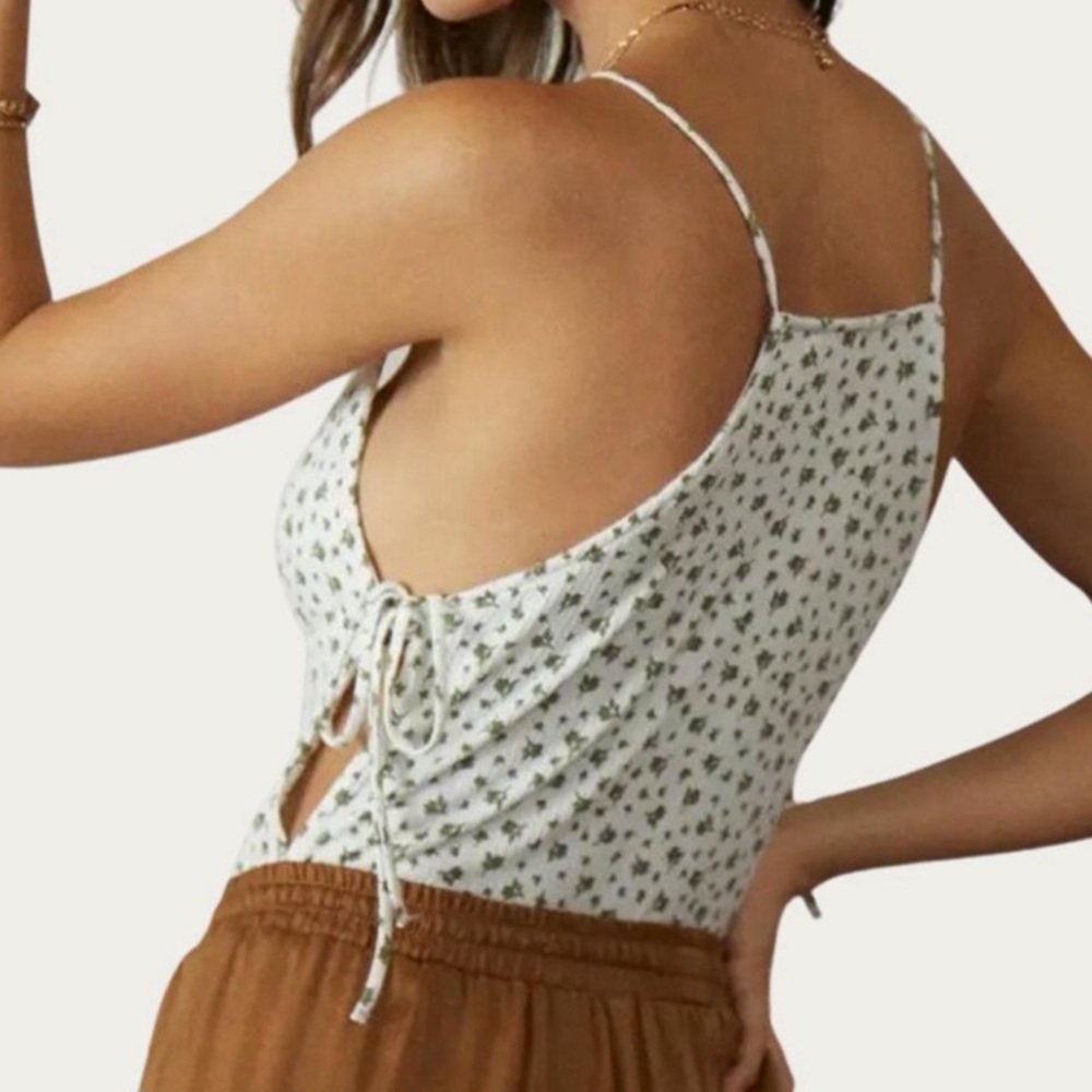 Endless blu.Floral Ribbed bodysuit‎ - Picture 3 of 11